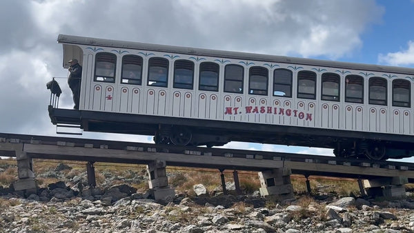 The Mt. Washington Cog Railway in action!